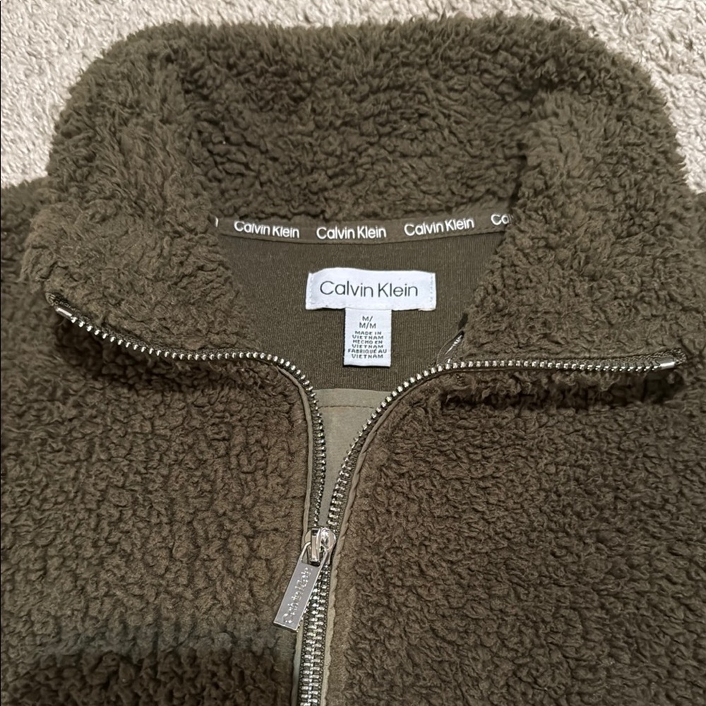 Calvin Klein Forest Green Fleece Jacket